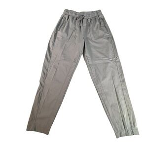Zuda Women’s Gray Jogger Pants Size Small Studio Park Zip Pockets Casual